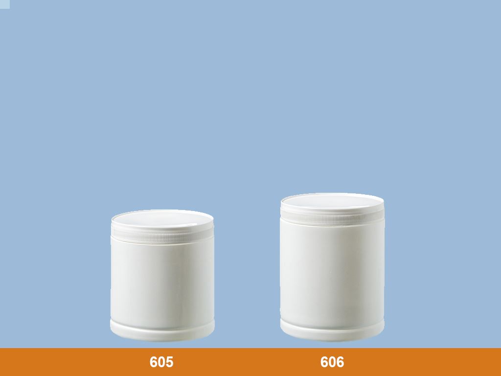 potes para cosméticos de diferentes tamanhos